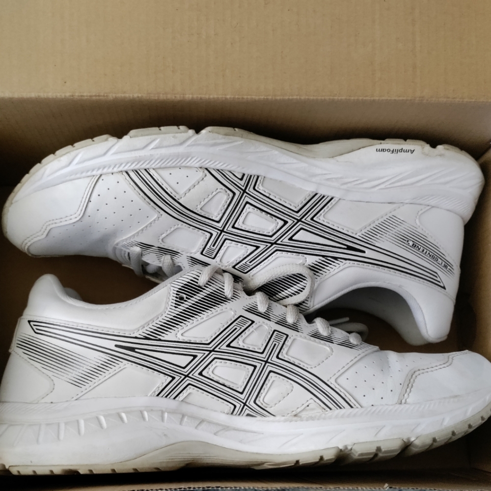 Asics Womens Gel Contend 5 White Running Shoes Sneakers Size 8.5